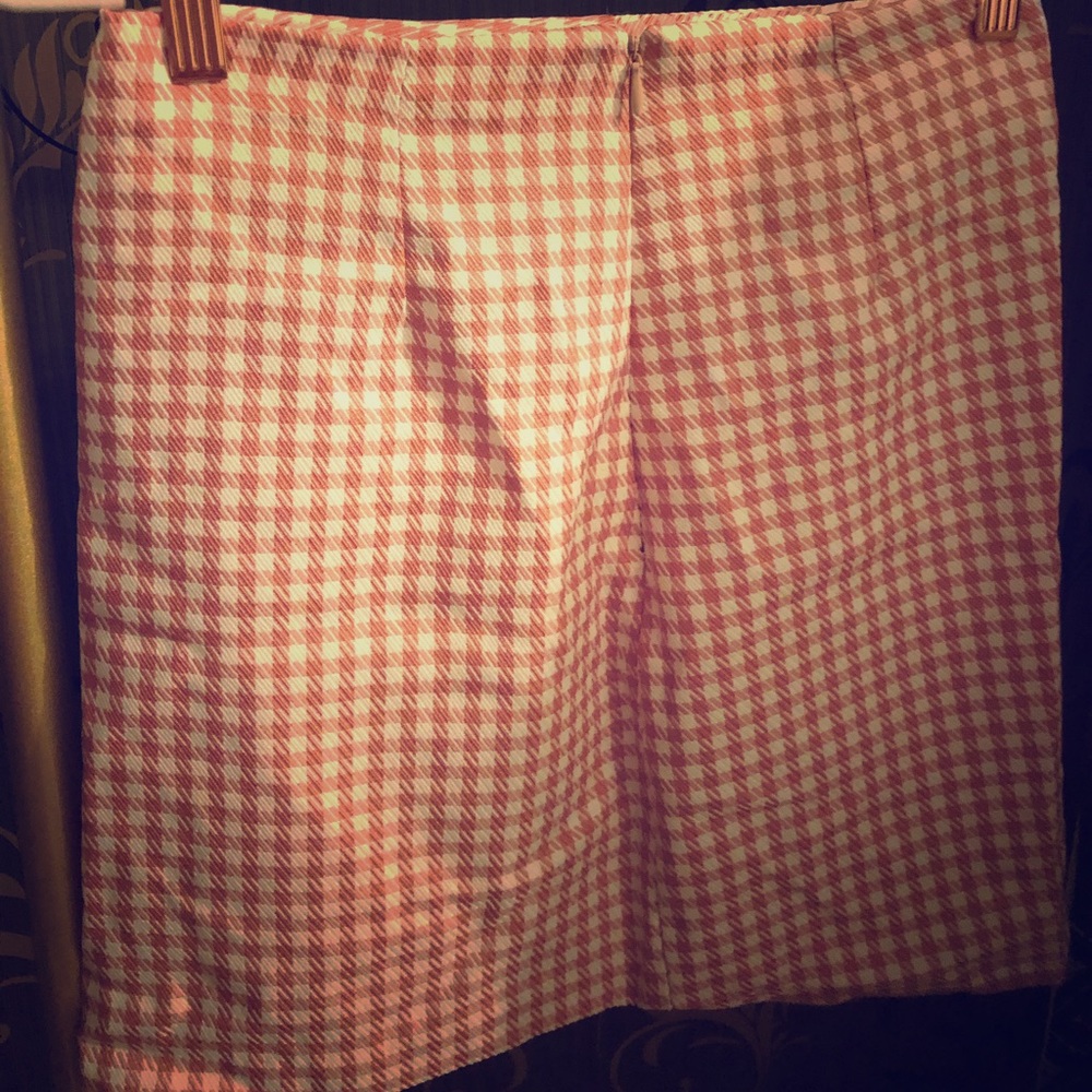 Pink Plaid Skirt